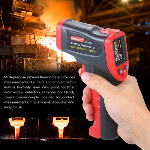 Wintact - Termómetro Infrarrojo Profesional (50 C~850c)