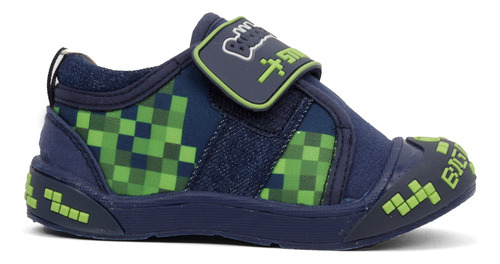 Tenis Choclo Niño Marino Verde Bubble Gummers Sky 12-17 Gnv®