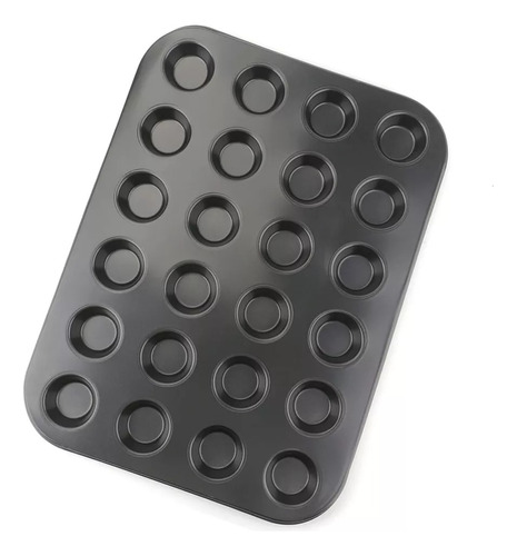 Bandeja Molde Horno Antiadherente 24 Cupcakes Mofin Metalica