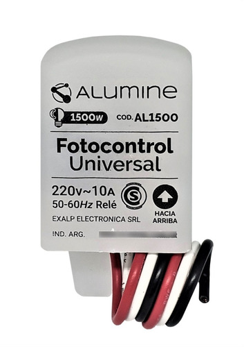 Fotocelula Fotocontrol Alumine Universal 1500 W 3 Cables