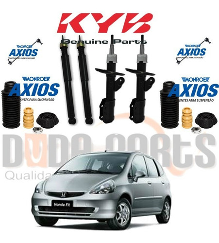 04 Amortecedor + Kits Fit 2003 A 2008 Original Kayaba Axios