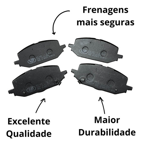 Pastilha Freio Novo Onix 2021 2022 2023 Lt Ltz Plus Premier