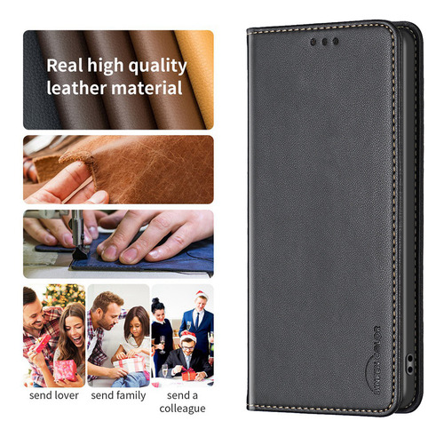 Funda Tipo Cartera Con Ranura Para Tarjetas De Piel Abatible