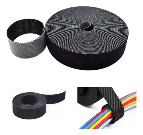 Fita Velcro 3 Metros Organizadora De Cabos E Fios