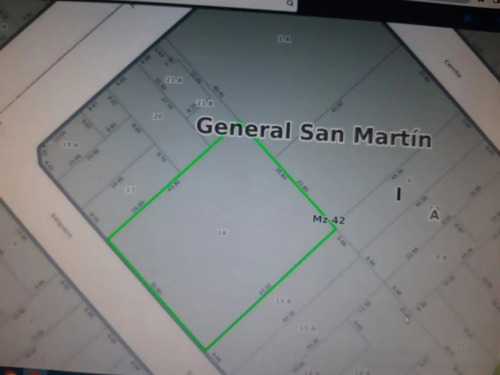 Casa Con Lote De 37mts X 43mts En San Martín Centro A Demoler O Restaurar