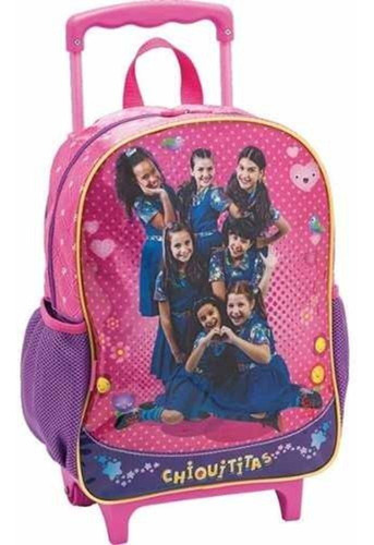 Mochila Rodinha Infantil Chiquititas Rosa