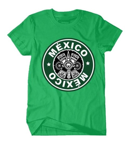 Playera Camiseta Unisex Logo Tendencia Mexico Cafe Tradicion