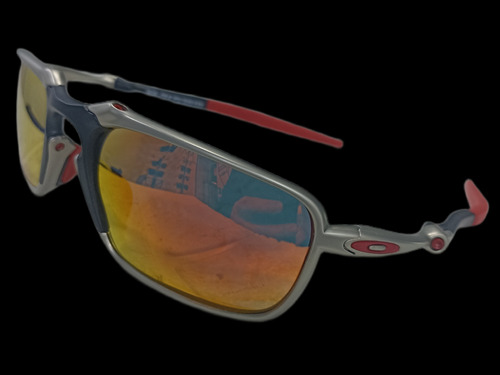 Oakley Badman Polarizado Metal Con Gomas Oo6020-07