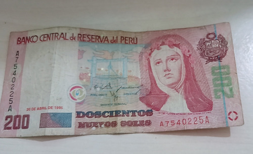 Billete De S/200 Del Año 1995