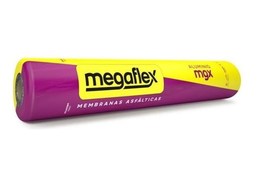 Membrana Asfáltica Aluminio Megaflex 40 Kg 4 Mm Mgx 450