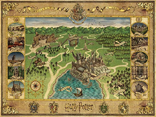 Ravensburger Hogwarts Map - Rompecabezas De 1500 Piezas Para