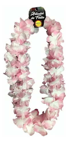 Collar Flor Rosado/blanco X6 Uni