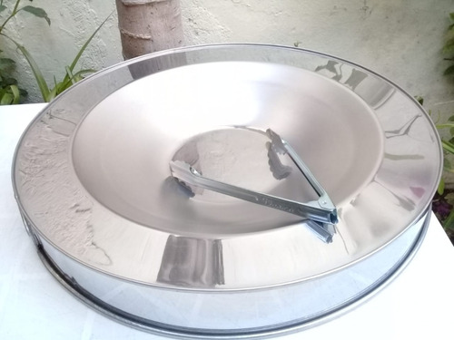 Imagen 5 de 10 de Comal Choricero, 60 Cm Acero Inoxidable 430 Taquero Vendelon