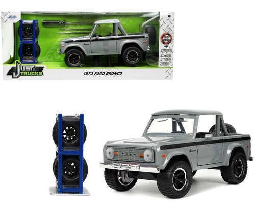 1973 Ford Bronco Pickup-extra Rines&llantas-jada 1:24 33849