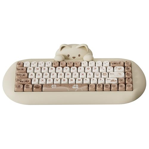 C68 Teclado Mecánico Inalámbrico, 65% Teclado Para Juegos Ho