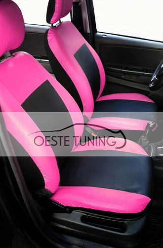 Fundas Cubre Asientos Cuero Cuerina Rosa Femenino