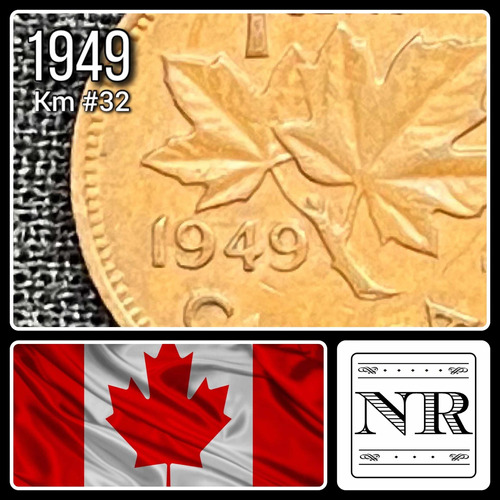 Canadá - 1 Cent - Año 1949 - Km #32 - George Vi 