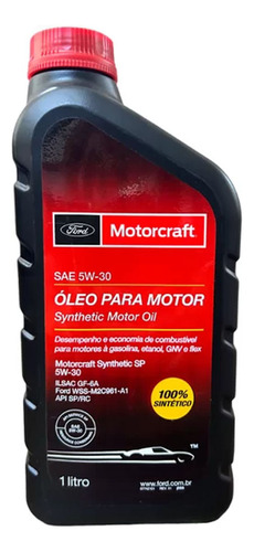 Oleo Do Motor Sae 5w-30 Sintetico Focus 2003 2004 2005