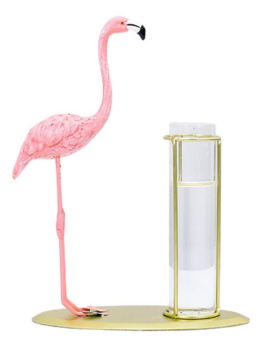 ' Flamingo Hydroponics Maceta Vas Florero De Cristal Moderno