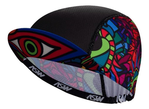 Bone De Ciclismo Cap Asw Flashback Preto