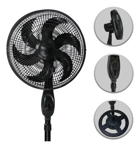 Ventilador Silencioso De Coluna Piso Ajustável Eco Turbo