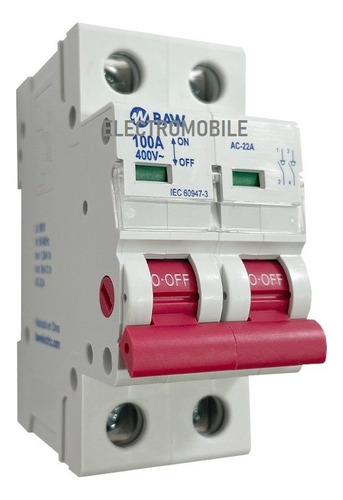 Ism102 Seccionador Interruptor Manual Bipolar 100a Baw
