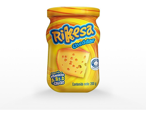 Queso Rikesa Cheddar 200g - g a $100