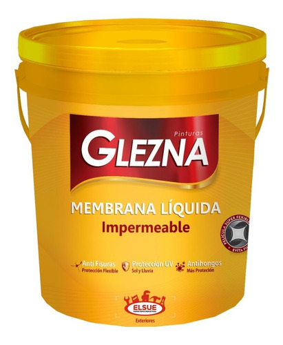 Membrana Liquida Glezna 18l Térmica Elastomerica Antihongos