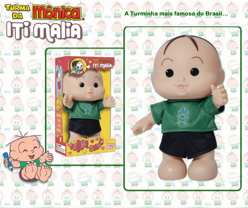 Boneco Turma Da Mônica Iti Malia Cebolinha - Baby Brink
