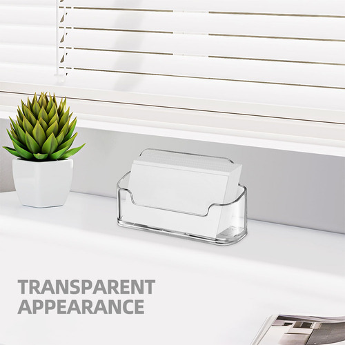 Soporte Para Tarjetas De Presentación, Caja Transparente Par