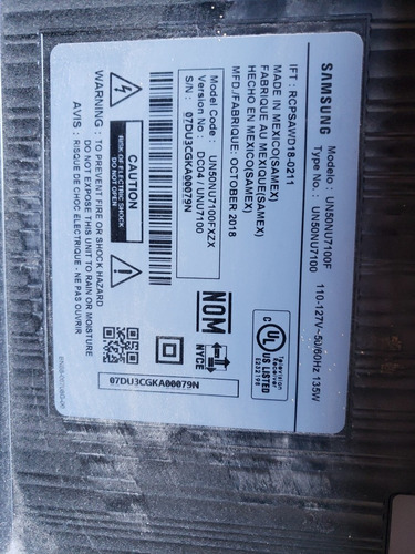 Fuente Tv Samsun Un50nu7100f (Usado)