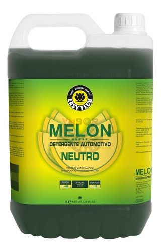 Shampoo 1:400 Melon Concentrado 5l Neutro Easytech Lava Car