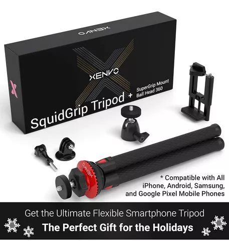 SquidGrip - Trípode flexible para iPhone, Android, GoPro, compatible con  todos los teléfonos móviles y cámaras de acción