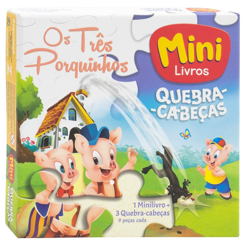 Mini - Clássicos: Os Três porquinhos, de © Todolivro Ltda.. Editora Todolivro Distribuidora Ltda., capa mole em português, 2021