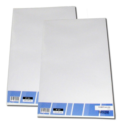 Papel Florete A4 Liso (paq. X 4 Librillos)