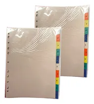 Comprar Separadores 10 Divisiones Numericos X10 Div. Pack X 2 Pqts