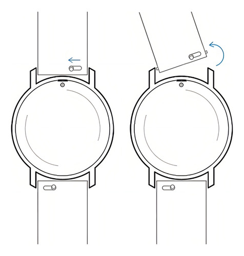 Pulseira De Nylon Loop Compatível Com Galaxy Active Sm-r500 Cor Branco