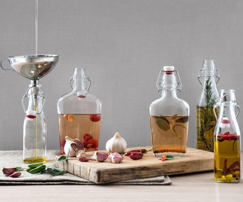Matraz De Bolsillo Fiaschetta Vidrio 250 Ml Transparente