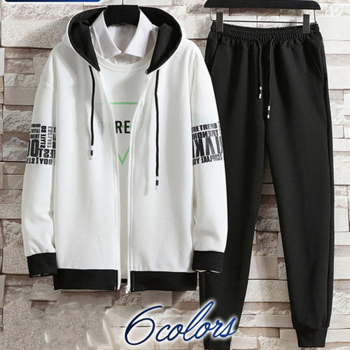 Conjunto Sudadera Estilo Coreano Para Chicos Adolescentes