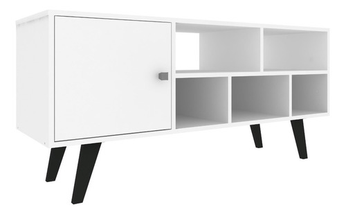 Rack Para Televisor Mesa Para Tv Living Comedor Lcd Led Color Blanco