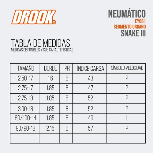 Kit Combo Cubierta Drook 250-17 + 80/100-14 + Camaras De Reg