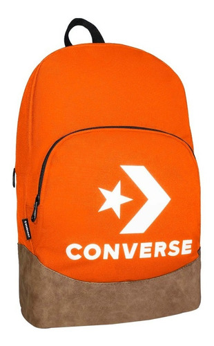 Mochila Converse Star Chevron Con Logo Liso Unisex Color Rojo