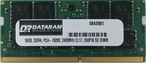 Dataram Memoria Dimm Gb Para Lenovo Thinkpad