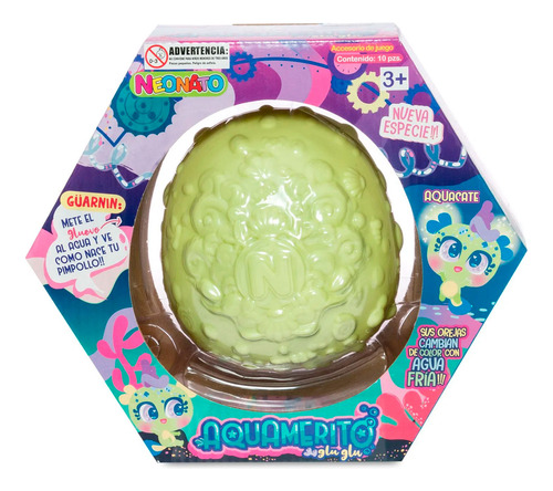 Imagen 3 de 4 de Muñeco Aquamerito Aquacate Bebé Verde