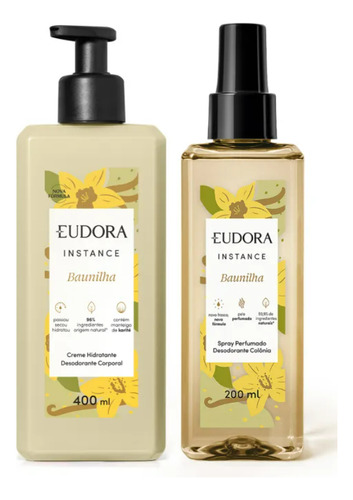 Eudora Instance Baunilha (creme Corporal + Spray Perfumado)