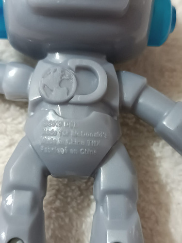Lote 3 Juguete Robot Bot 2.0 Promocional Mcdonald's 2019 Bot 2.0 Gris (Usado)