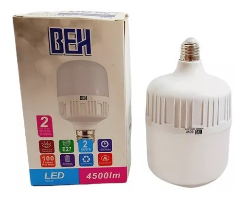 Bombillo Led 60w E27 4500lm Tienda Fisica 114