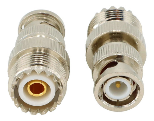 Dongming 2 Adaptador Coaxial Bnc Macho Uhf Hembra Rf Para