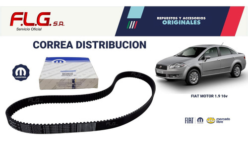 Correa De Distribución Linea 1.9 Original Fiat 08/18