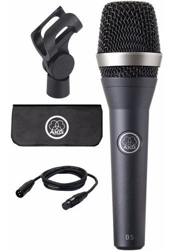 Microfono Akg D5 Vocal Ideal Vivo + Funda + Pipeta + Cable